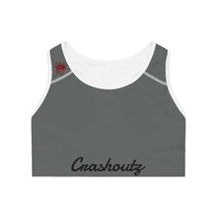 Crashoutz Woman's Grayed Out Sports Bra