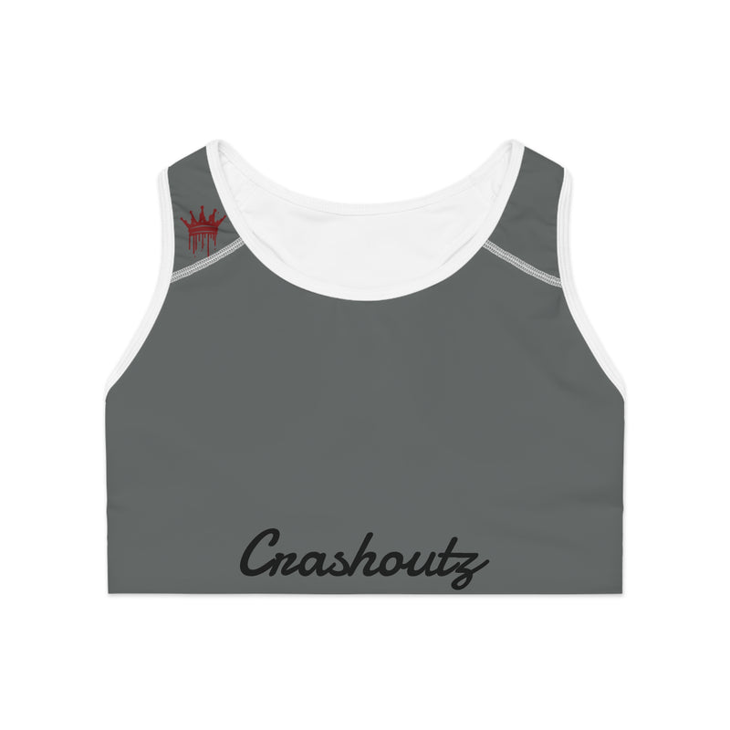 Crashoutz Woman's Grayed Out Sports Bra