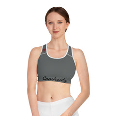 Crashoutz Woman's Grayed Out Sports Bra