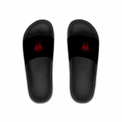 Crashoutz Red Dripped Crowned Black Sliders